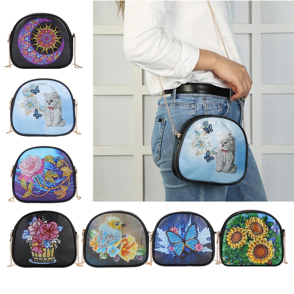 Creative Special Shaped Diamond Painting Tassel Crossbody Bags