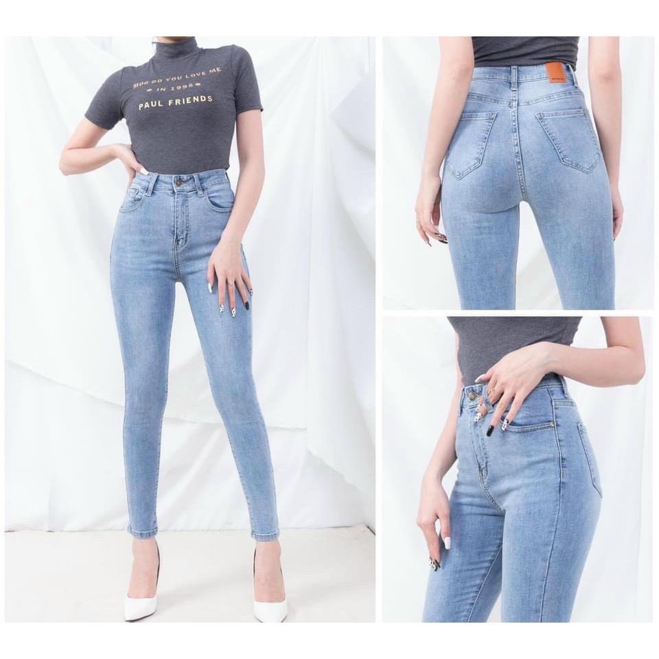 FS.666768.  Quần jean lưng cao nữ siêu xinh tôn dáng