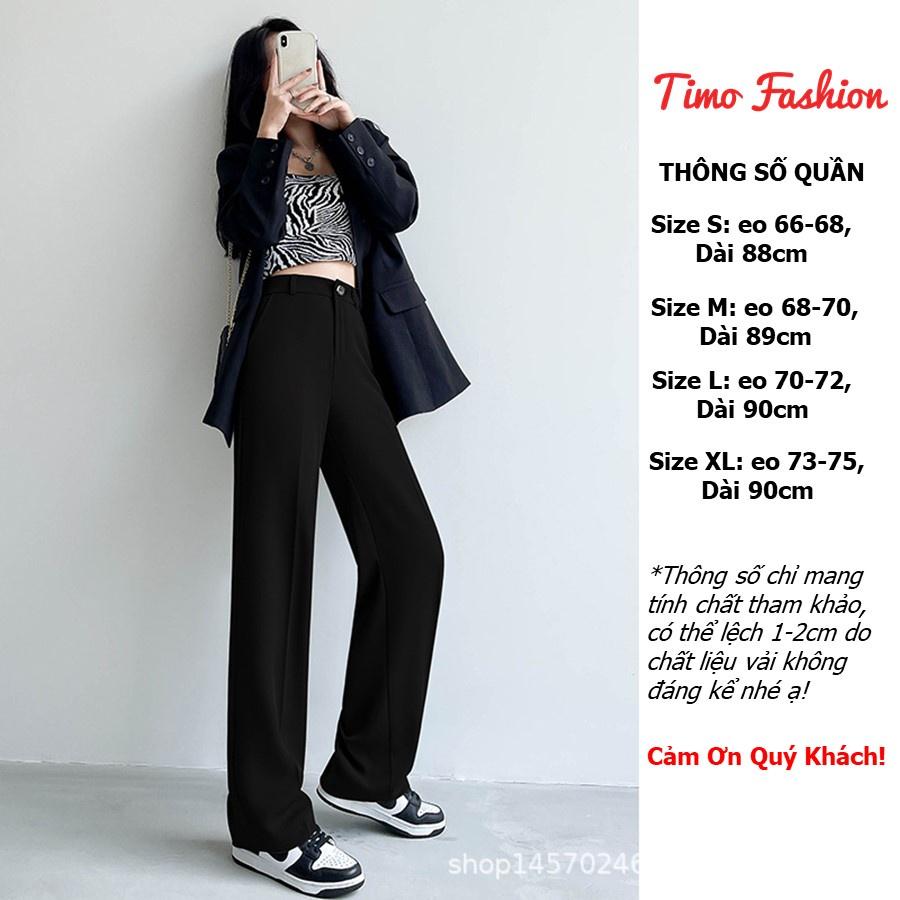 Quần ống rộng nữ, quần ống rộng suông lưng cao khóa trước 1 khuy kiểu Hàn Quốc, ulzzang siêu xinh, TF006