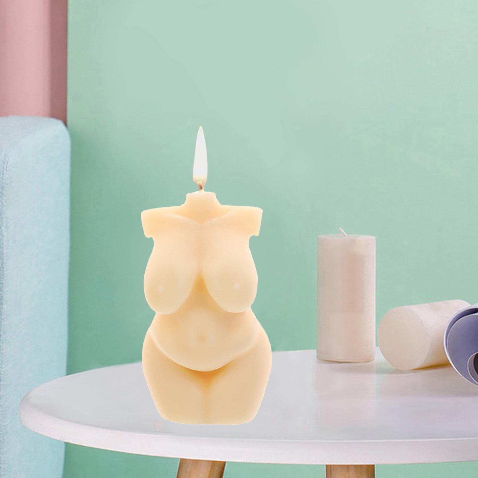 Art Women's Body Torso Relaxing Scented Soy Candle