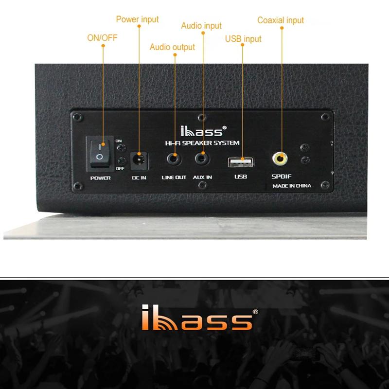 IBASS 90W Subwofer Subwofer có dây Bluetooth Loa HIFI Nhà hát HOME STEREO TV MÁY TÍNH MUSIC CENT