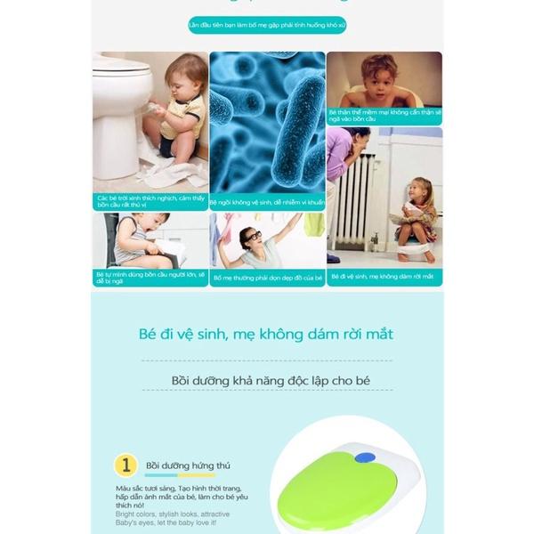 Nắp bồn cầu đi vệ sinh an toàn cho bé yêu PP Clean&amp;Green ️ FREESHIP ️