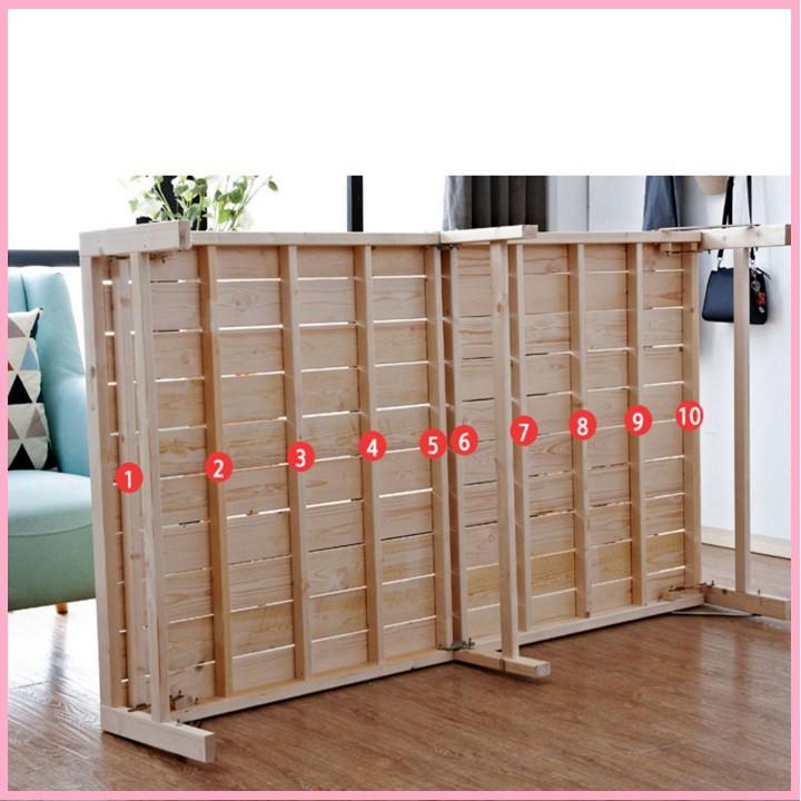 RE0555MAU1.2 RE0557 Giường gỗ thông gấp gọn 120x195cm tặng nệm gối - Giường xếp gỗ thông