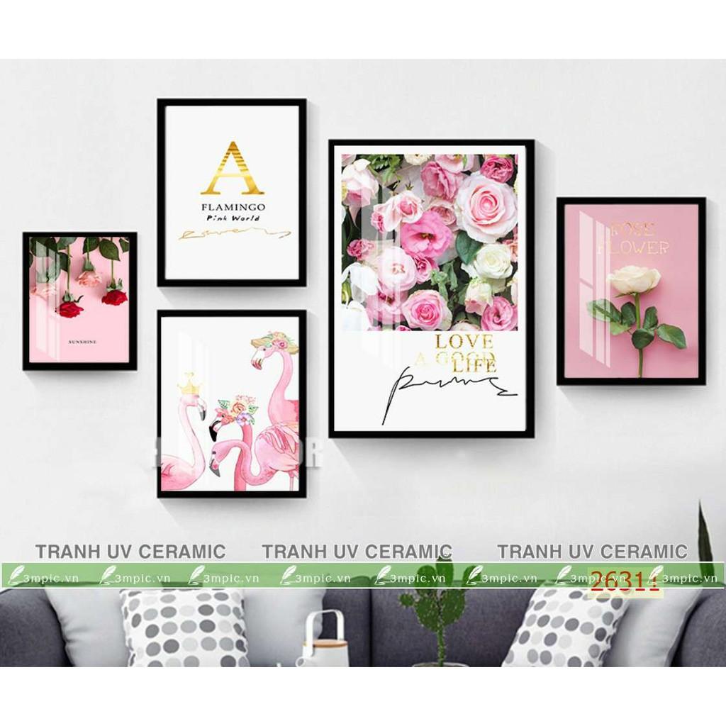 Tranh treo tường, trang trí Hiện đại 3D/gỗ MDF Hàn Quốc chống ẩm mốc, mối mọt