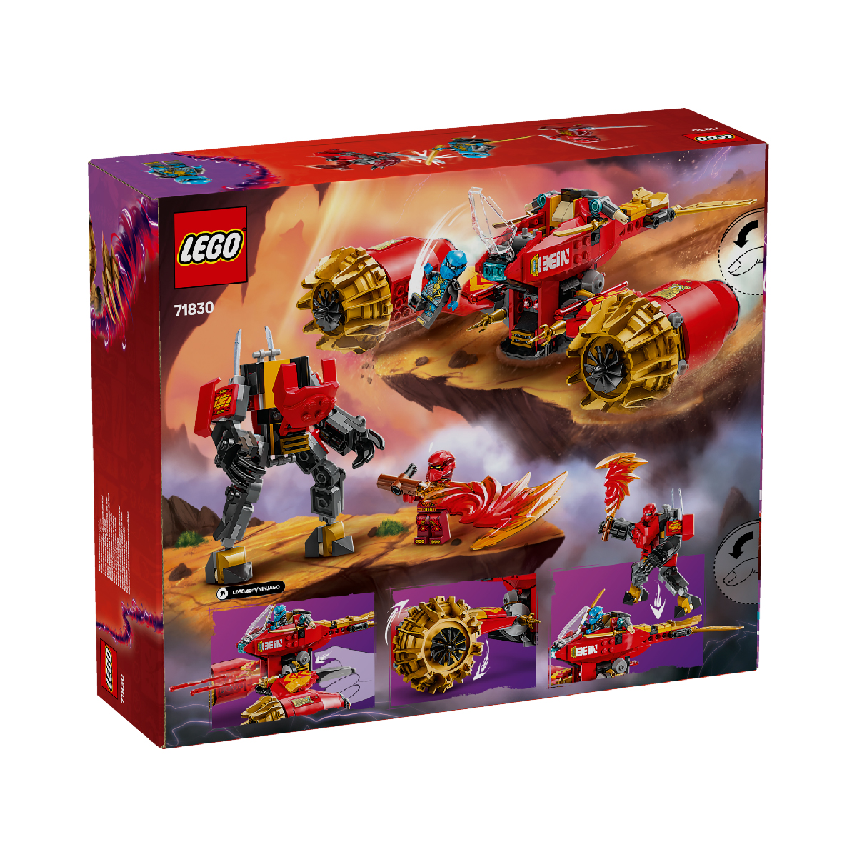 Đồ Chơi Lắp Ráp Chiến Giáp Và Xe Chiến Đấu LEGO NINJAGO 71830 (333 chi tiết)