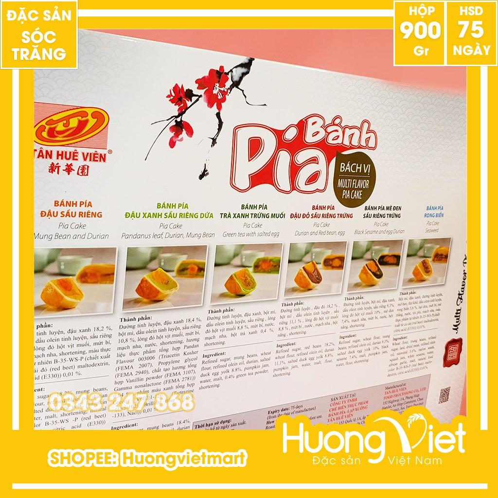 Hộp quà tết bánh Pía Thượng Hạng 6 vị Tân Huê Viên, bánh pía Bách Vị gồm 6 loại khác nhau