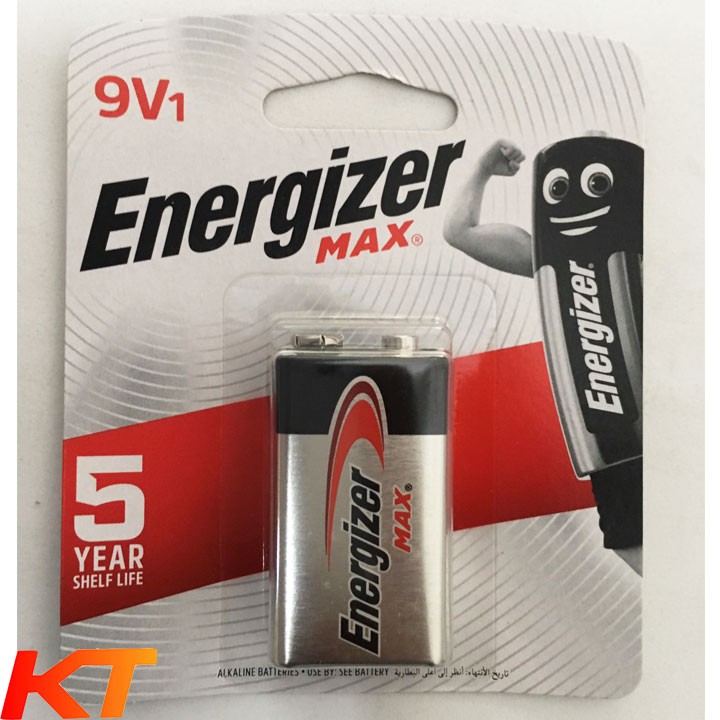 Pin 9V Energizer alkaline Max 522 BP1