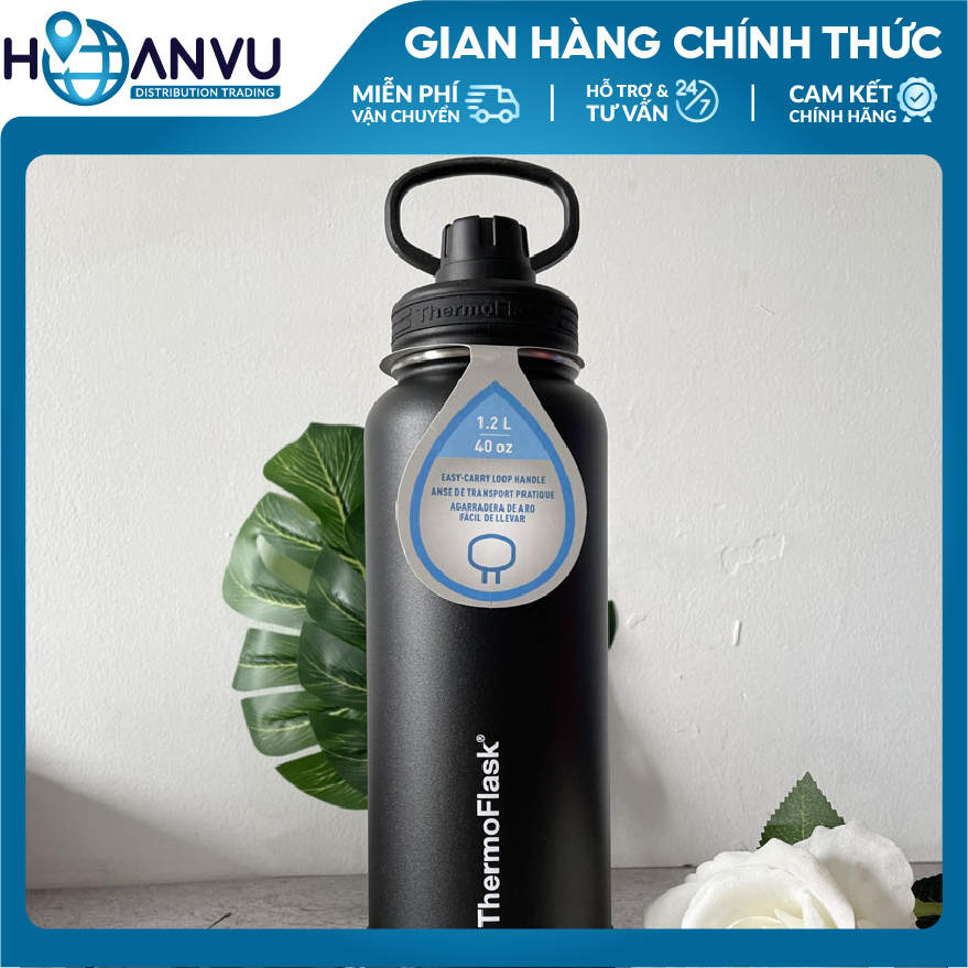 Bình Giữ Nhiệt Thép không Gỉ ThermoFlask Leakproof Spout Lid, 4 màu (710ml)