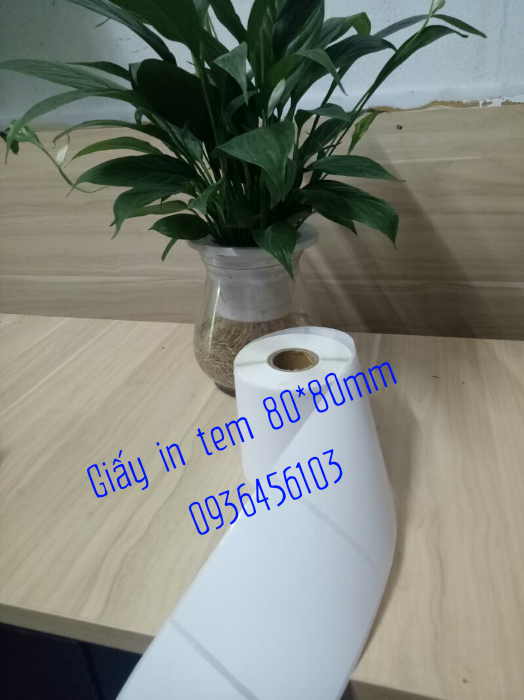 Giấy in tem đơn hàng vận chuyển 80*80mm