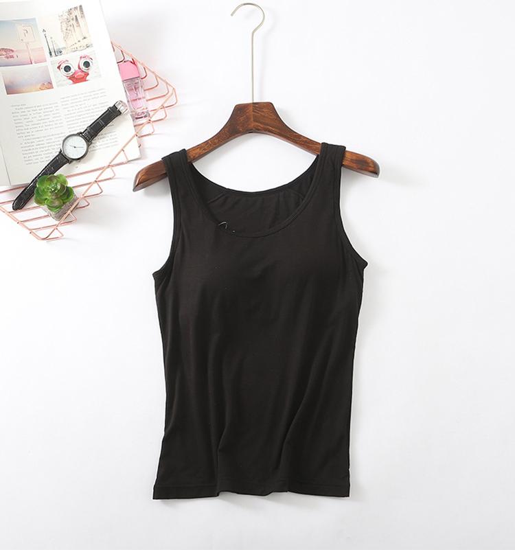 Áo thun Ba Lỗ nữ kèm Bra cotton co giãn
