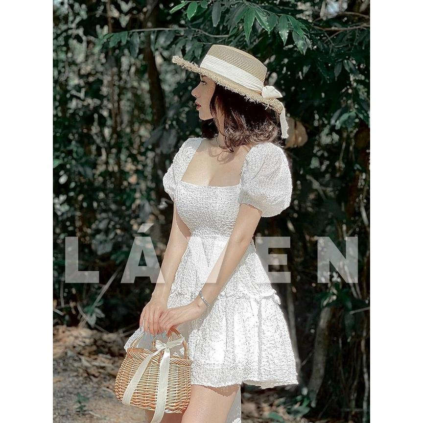 Đầm xòe nhún tầng có mút ngực xinh xắn Rose Fashion