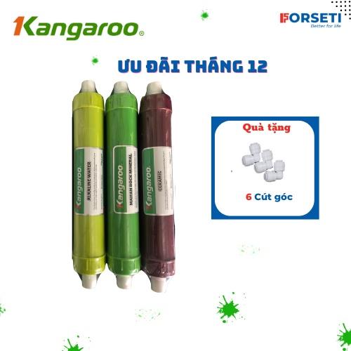 Combo 3 lõi chức năng tạo khoáng Kangaroo 567 (Nano,Ceramic,Alkaline) - Hàng chính hãng