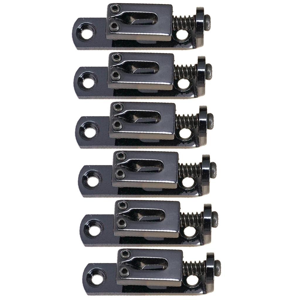 Metal Guitar Bridge Saddles with Wrench Screws for Electric Guitar