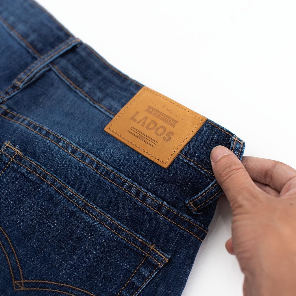 Quần short jeans nam form đẹp, chính hãng Lados - 14090 thời trang, co giãn nhẹ