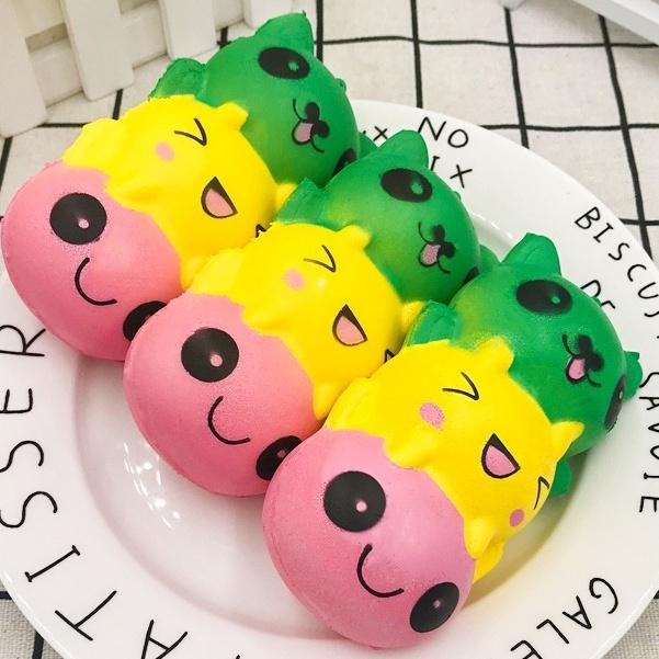 Squishy Lớn JUMBO Hình bánh sâu biểu cảm Đồ Chơi Xốp Giảm Stress Hình mềm mịn dễ Thương đàn hồi Cho Bé