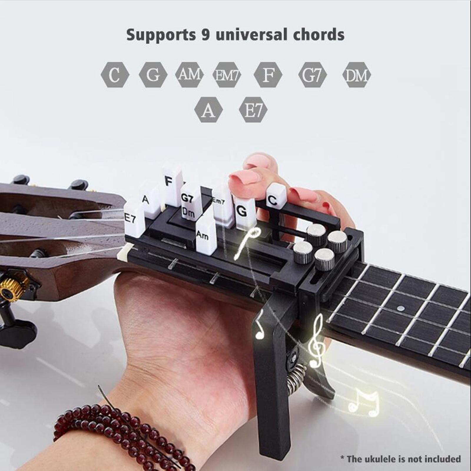 Ukulele Finger Exerciser Chord Trainer Hawaiian Guitar Uke Learning Tool