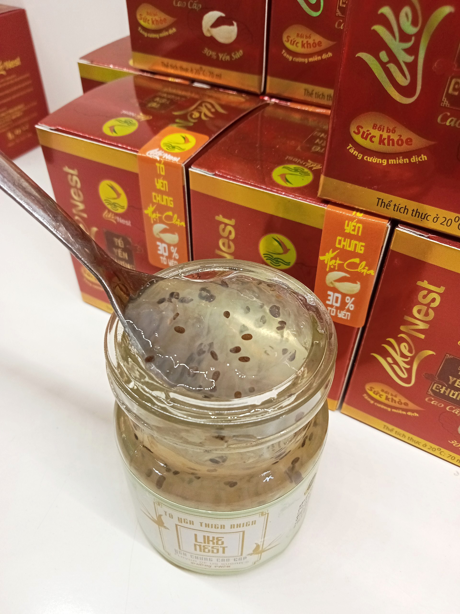 Yến Chưng Hạt Chia LikeNest 30% Tổ Yến