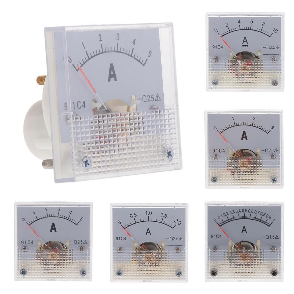 DC Ammeter Analog Panel Meter Amp Meter Current Gauge 2.5%