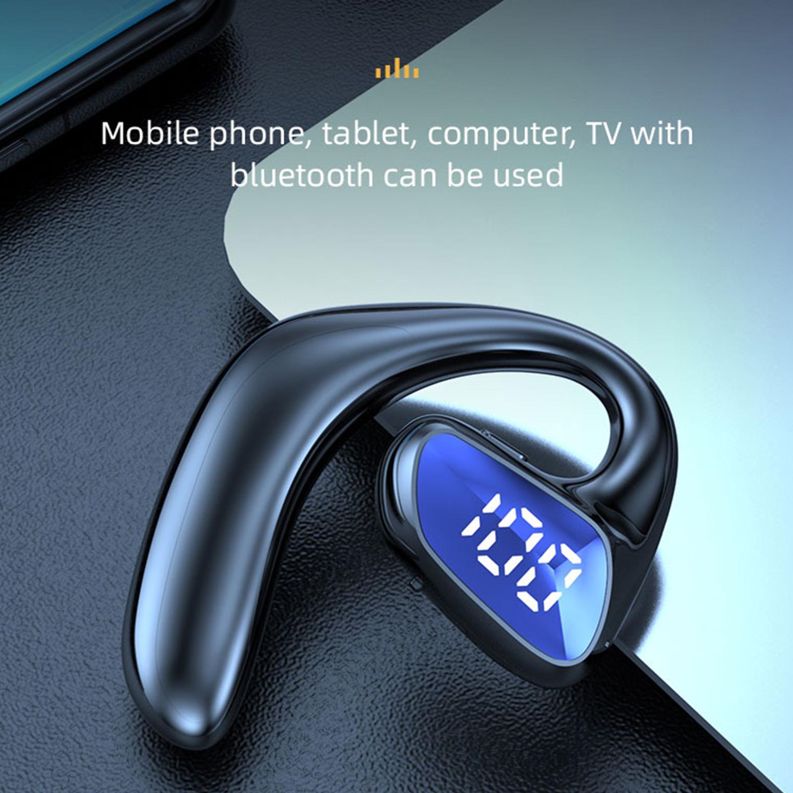 Headset Earhook Noise Cancelling Long Standby Time Single Ear for Driving