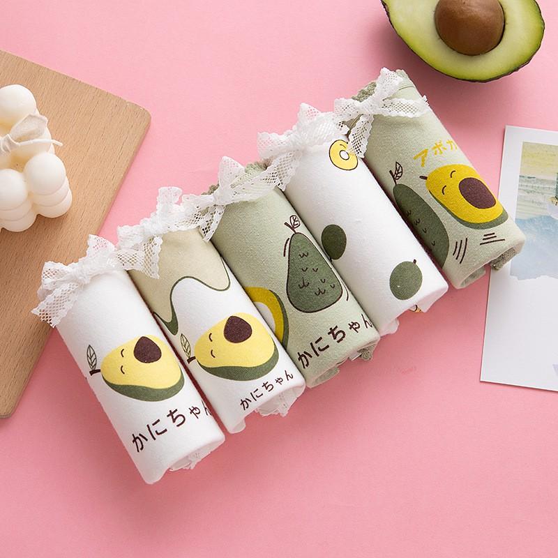 Quần Lót Nữ Cotton Trái Bơ Nữ Sinh Nhật Bản Hàng Loại Đẹp.