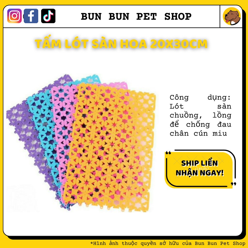Miếng lót sàn hoa cho chú mèo 20x30cm