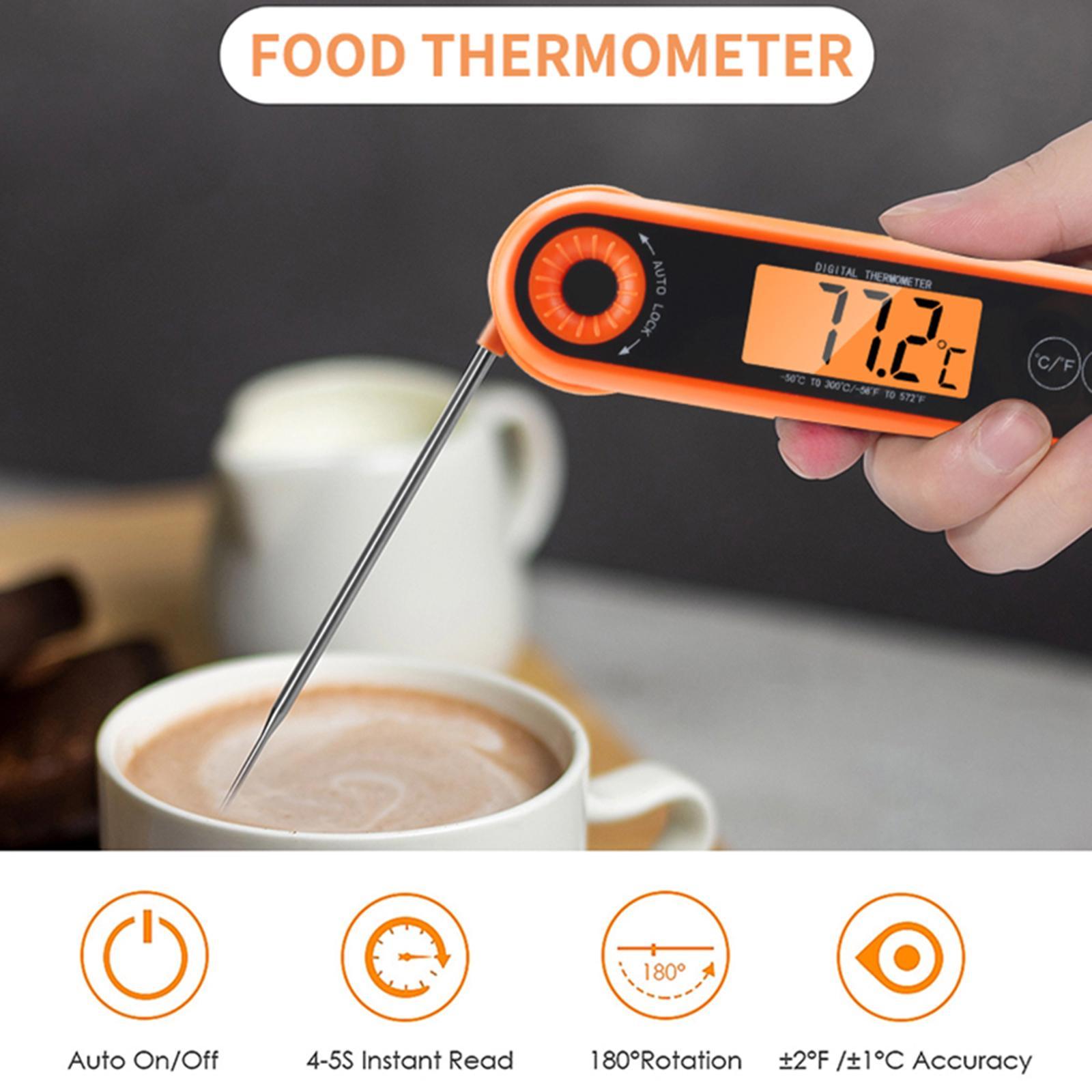 Food Thermometer Electric Meat Thermometer Probe for Kitchen Frying Cooking