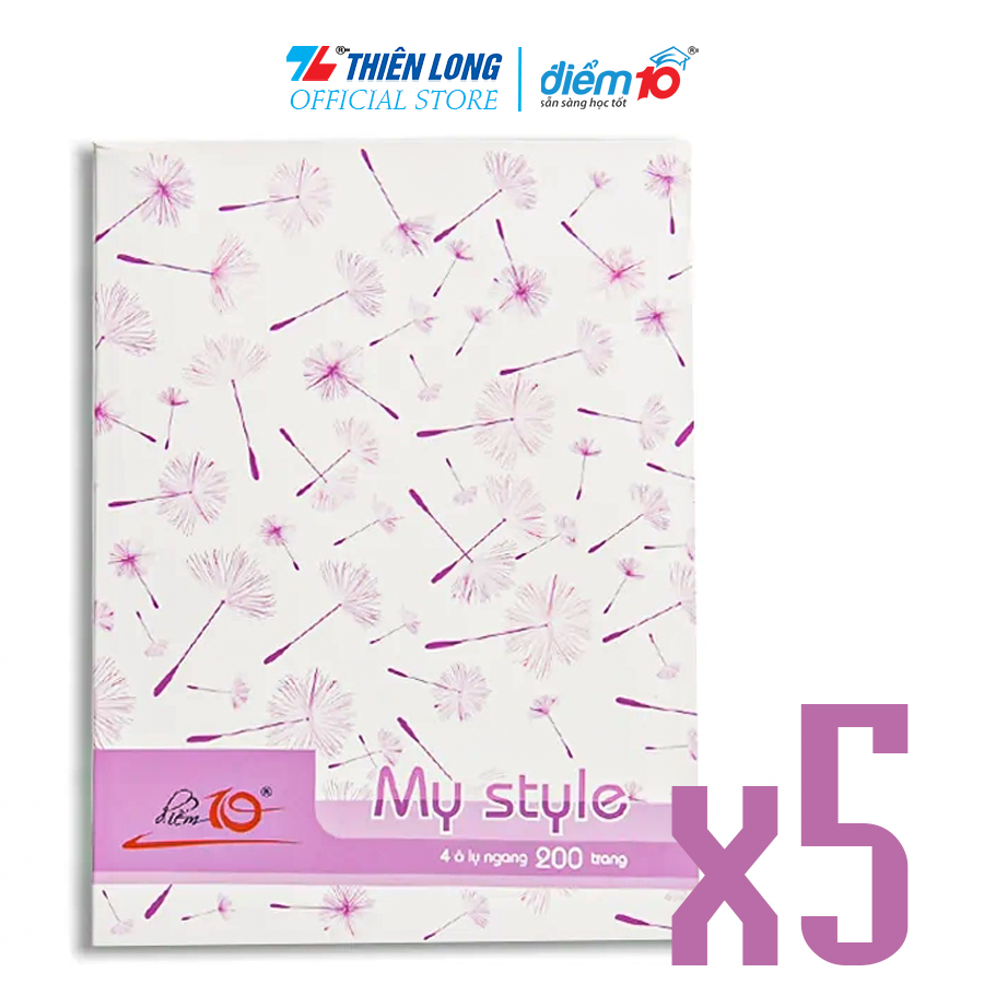 Combo 5-10 Tập học sinh 200 trang 4 ô ly ngang Điểm 10 TP-NB049