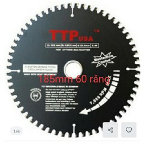 Lưỡi Cắt Nhôm Gỗ Sắt Đa Năng 185mm 60 răng