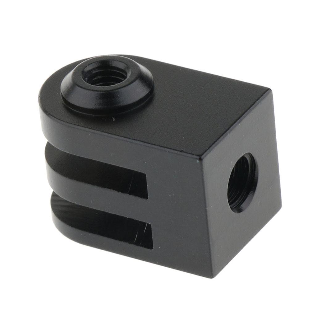 1/4inch Screw Monopod Tripod Mount Adapter For GoPro Hero 5 4 3 3+ 2 1 Sports Cameras Black