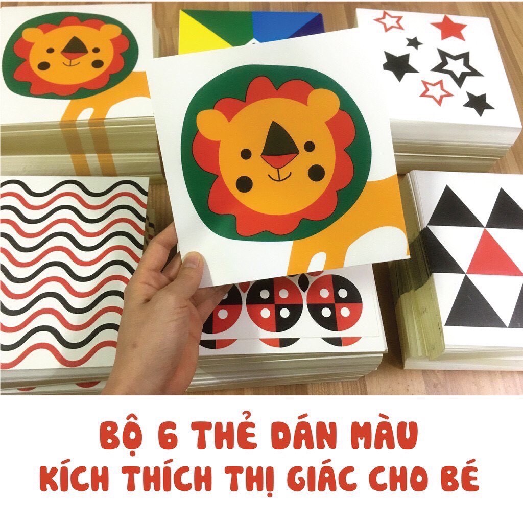 Thẻ kích thích thị giác - Thẻ học đồ chơi cho bé sơ sinh và trẻ nhỏ phát triển não bộ