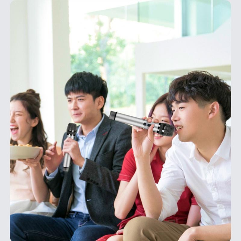 Micro không dây có thể sạc lại với giắc cắm 6.35mm cho hát karaoke
