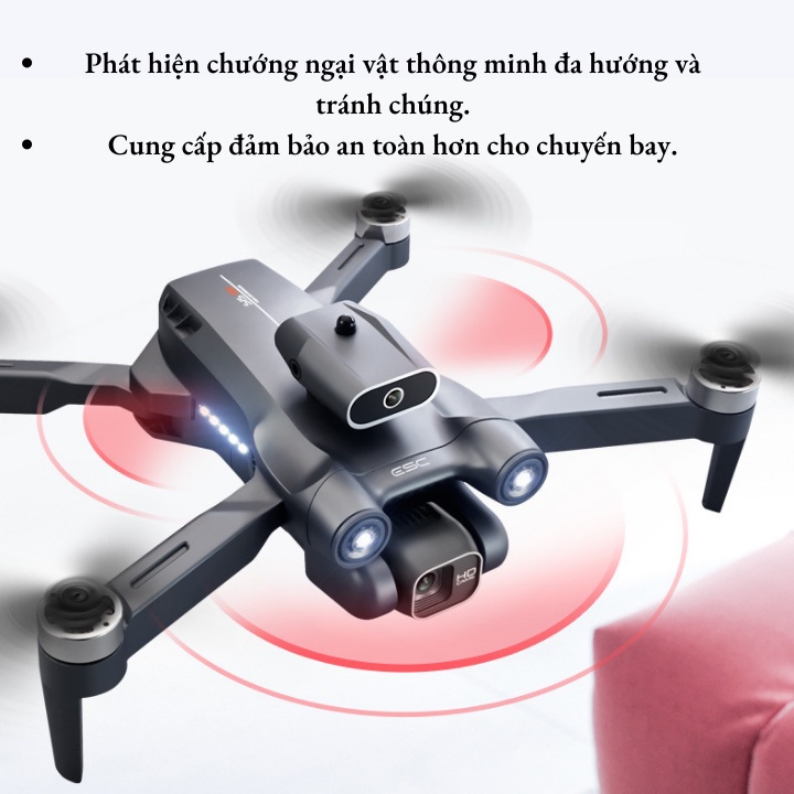 Flycam 4k Drone S1S Bay xa 2km LSRC-S1S - 2023, Máy bay không người lái RC mới 450g 4K HD Gimbal Chống rung, Tránh chướng ngại vật 360 °, Một phím cất cánh Động cơ không chổi than