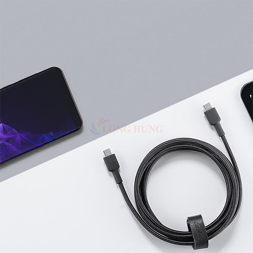 Cáp USB Type-C to Type-C Aukey Impulse Braided CC 0.9m CB-CD45 - Hàng chính hãng