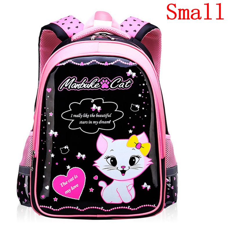 Cô Gái Dễ Thương Trường Túi Trẻ Em Sơ Cấp Ba Lô Mèo Hoạt Hình In Hình Công Chúa Schoolbag Chỉnh Hình Trẻ Em Bookbags Mochila Infantil
