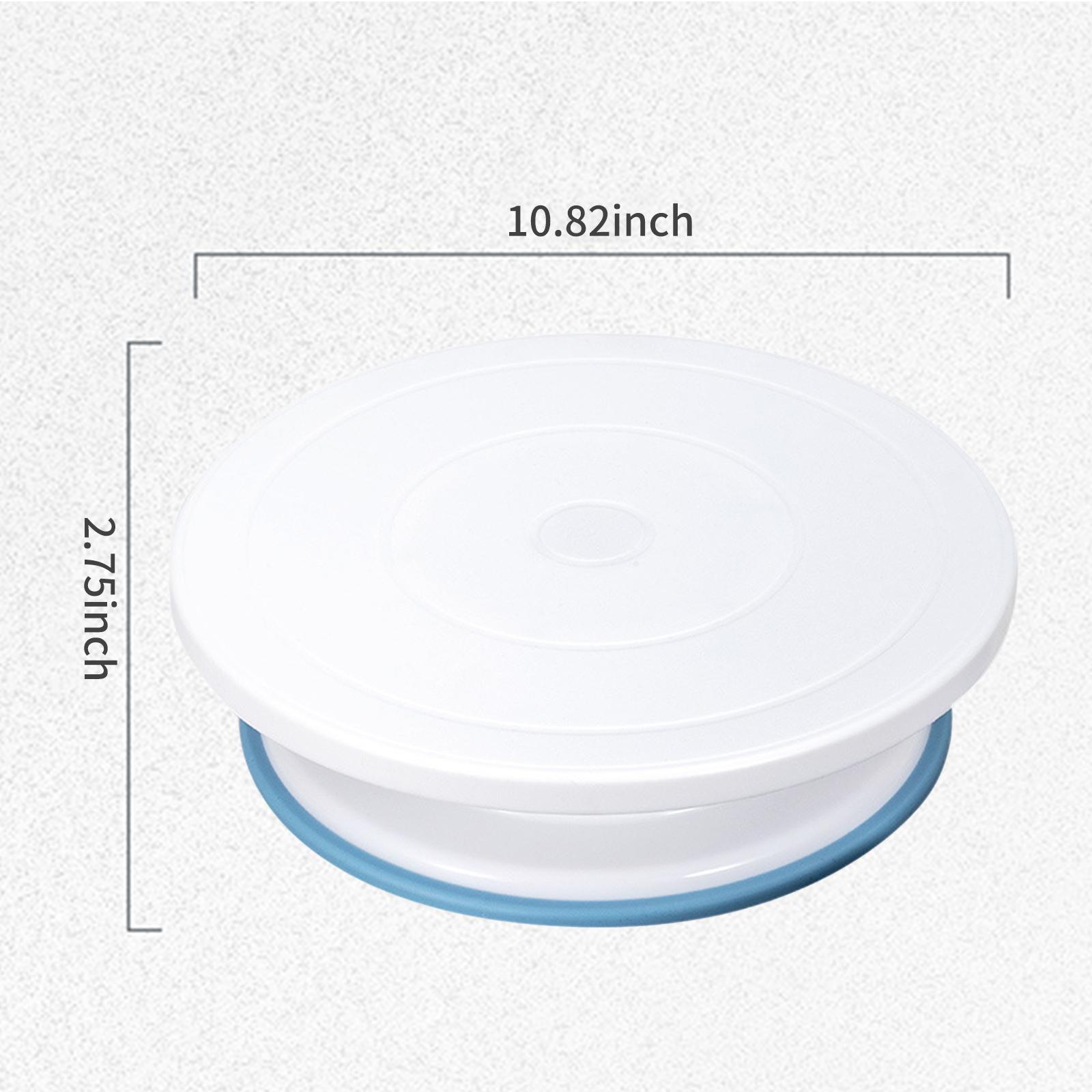 10.8 Inch Cake Rotating Turntable Revolving Cake Stand Non-slip Plastic Cake Display Stand