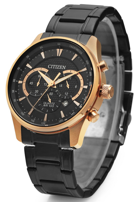 Đồng Hồ Nam Citizen Dây Thép Không Gỉ AN8196-55E - Mặt Đen