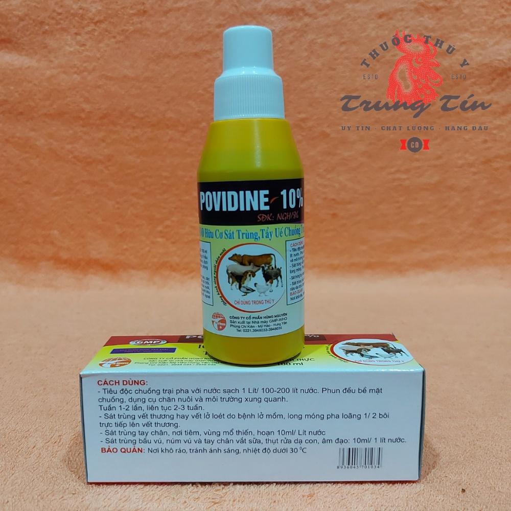 Povidine - sát trùng chuồng trại - 1 chai / 100ml