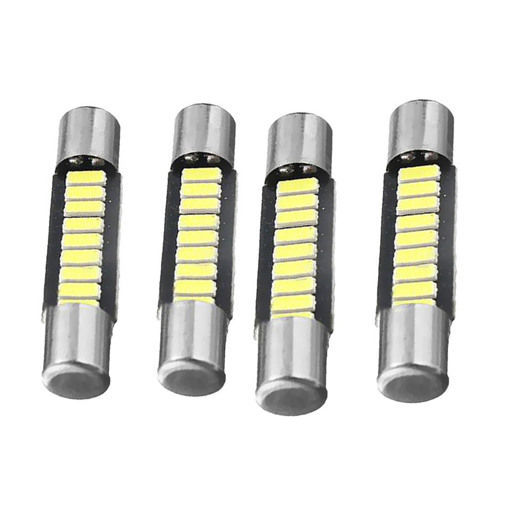 4 Pieces 29MM Festoon Dome 4014 9 SMD Car LED Bulb Mirror Light Indicator Lamp - Cold White