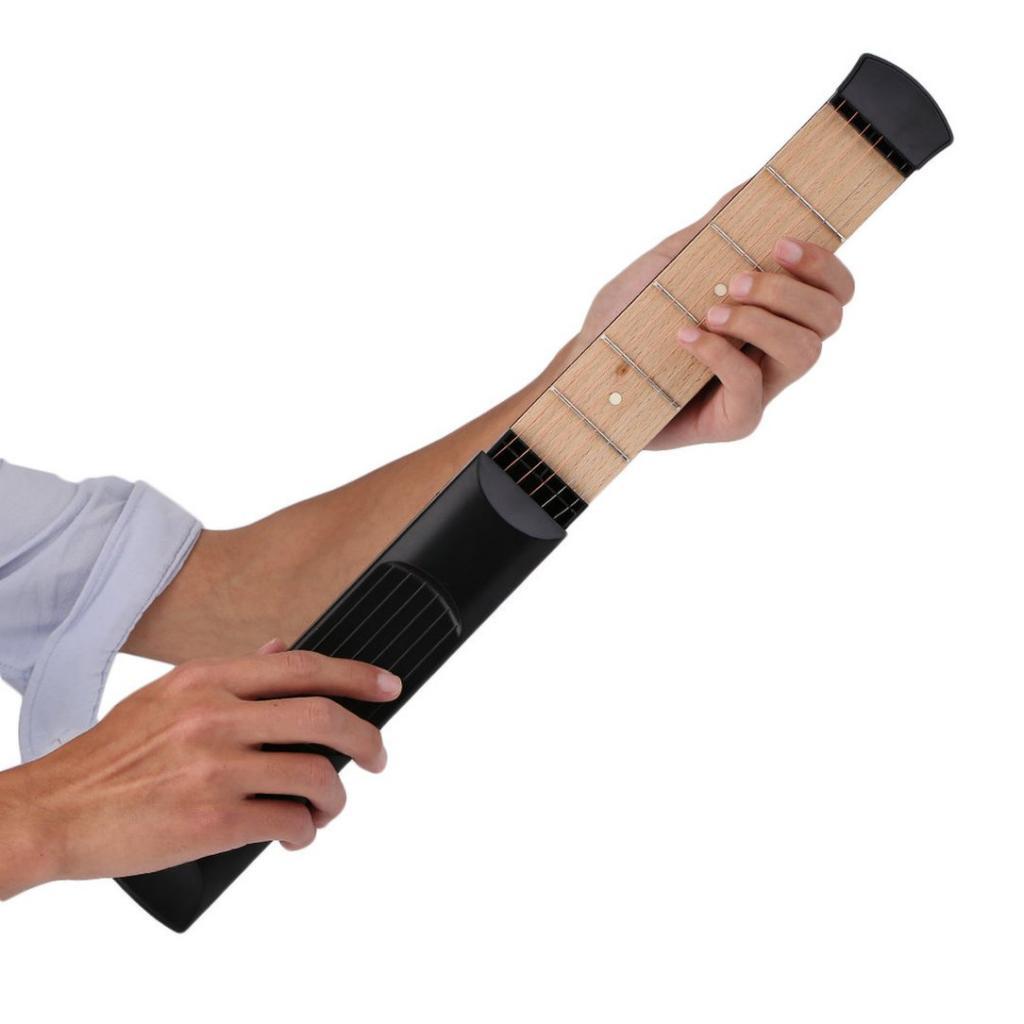 Pocket Acoustic Guitar Practice Tool Gadget Chord Trainer 6 String 6 Fret Model for Beginner Finger Training