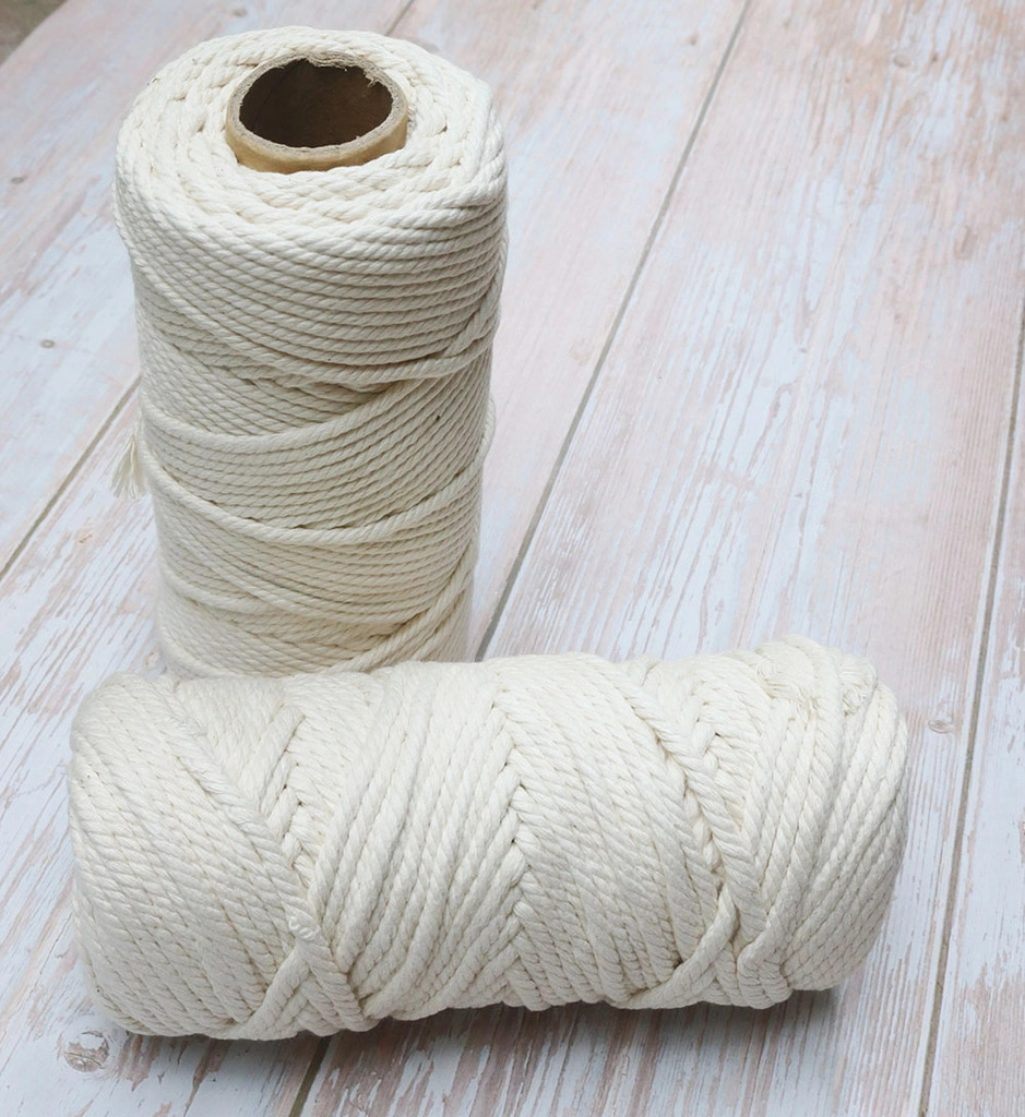 10 mét Dây thừng macrame đan thắt thủ công túi xách, màn che, giỏ treo cây nhiều kích cỡ