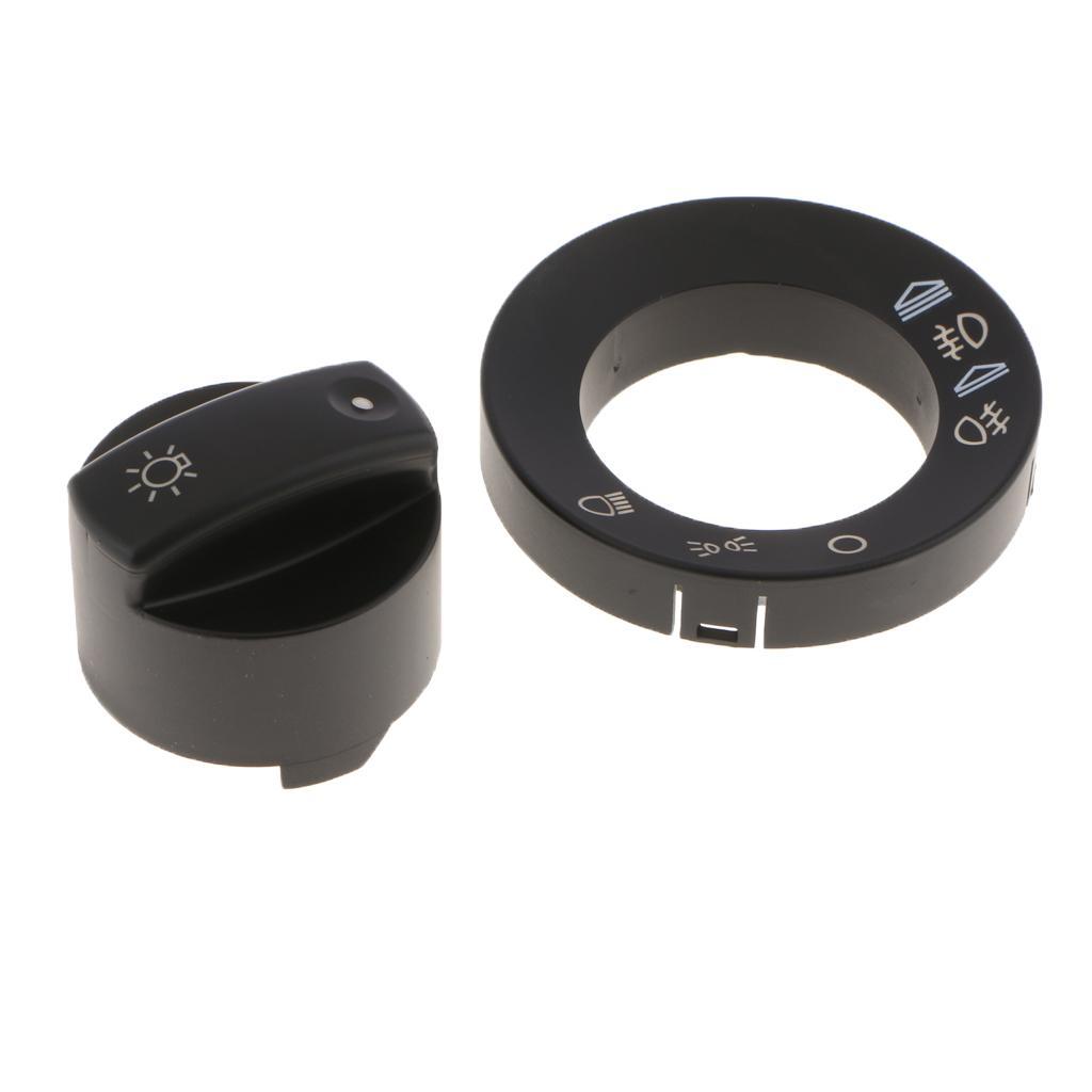 2 Pieces Inner Headlight&fog Switch panel Cover trim for A4 S4 8E B6