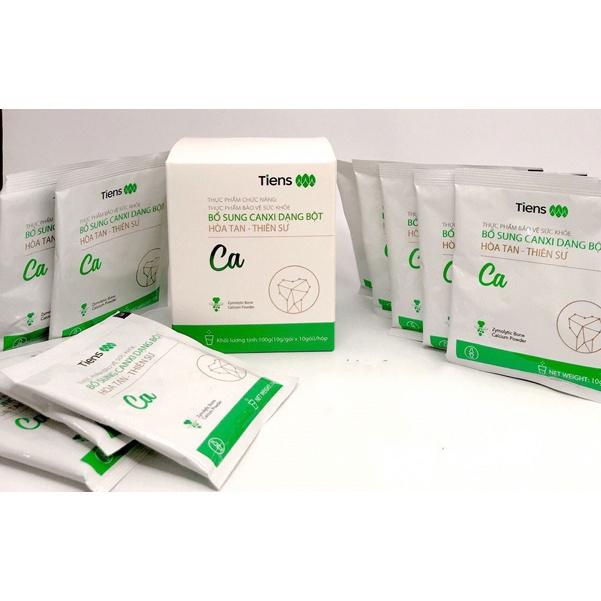 1 gói nhỏ canxi tiens thiên sư dạng bột hòa tan canxi hữu cơ