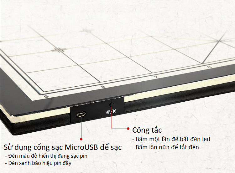 Bộ bàn cờ tướng độc-lạ-chất có đèn led trợ sáng sang trọng, hiện đại cao cấp LS001 (Tặng 3 móc treo đồ dán tường 3D-giao màu ngẫu nhiên)