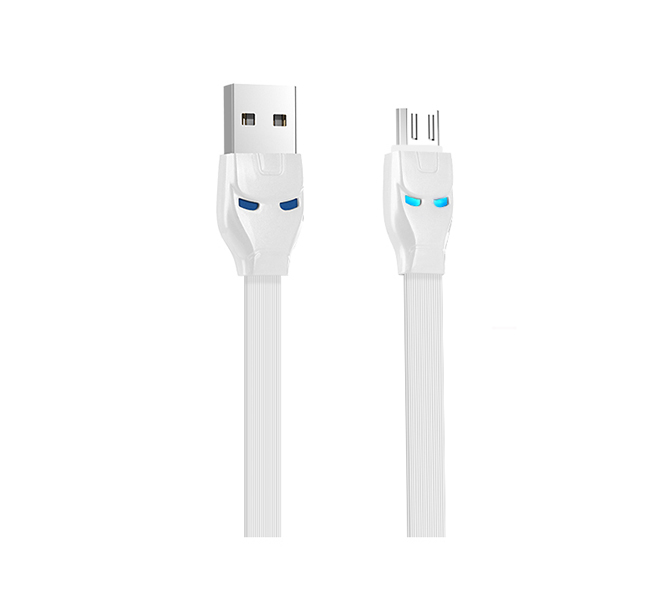 Cáp sạc IronMan HoCo U14 cổng MicroUSB (Xám) - Hàng Chính Hãng