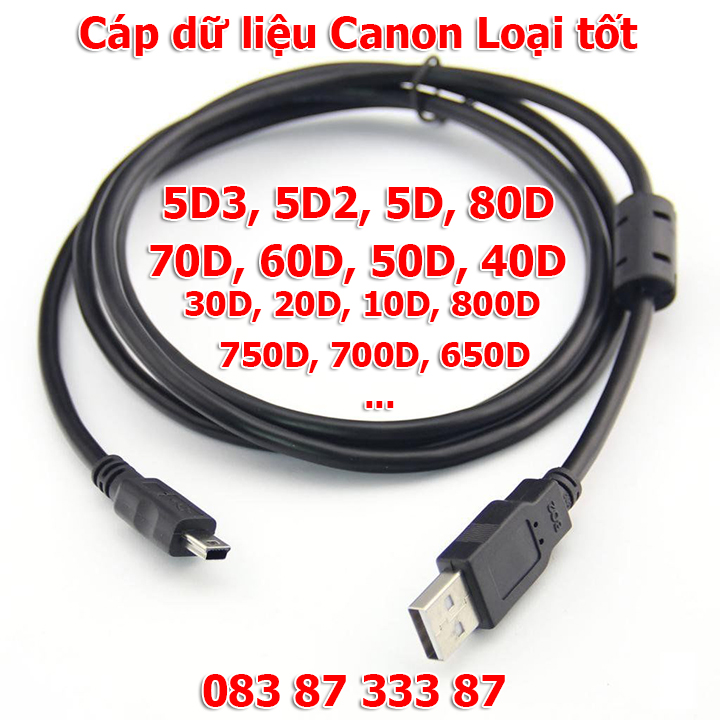 Loại tốt - Cáp kết nối máy ảnh Canon với máy tính