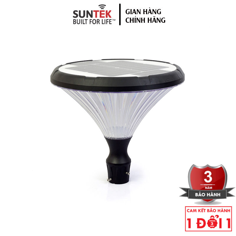 Đèn Công Viên Sân Vườn Năng Lượng Mặt Trời SUNTEK CV02 100W - Chiếu sáng 24 giờ | Chống Nước/Bụi/Sét | Tự động Bật/Tắt | Điều khiển Từ xa | Tuổi thọ đèn LED 50.000 giờ - Hàng Chính Hãng
