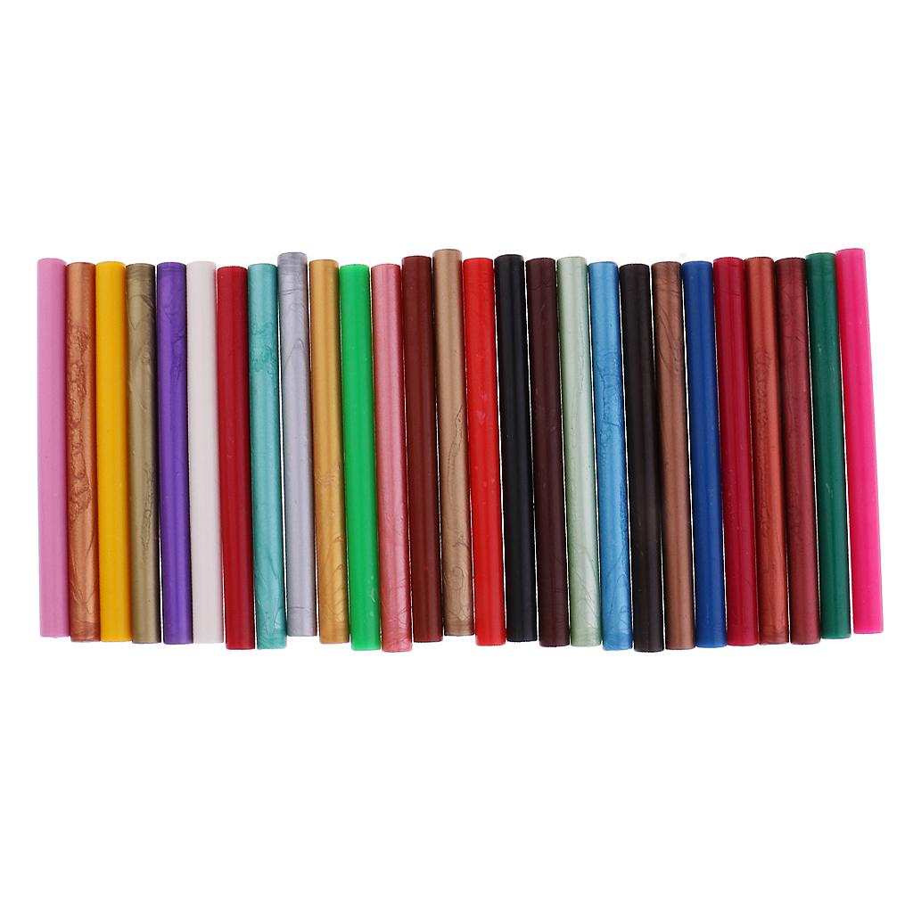 10pcs Multi-color Round Sealing Wax Sticks for Wedding Invitation Letter Card Stamp