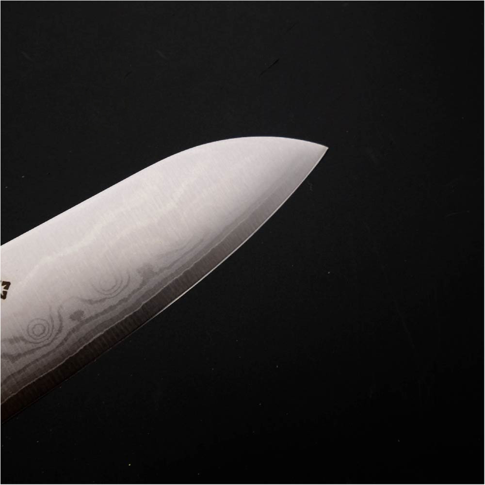 Dao bếp Nhật cao cấp Tojiro DP 37 lớp Damascus VG10 Santoku F659 (170mm) - Dao thái đa năng 3 trong 1 - dao bếp Nhật chính hãng