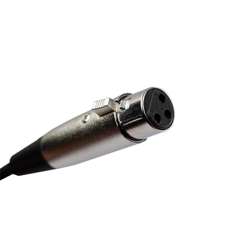4xXLR 3Pin Female to 1/4 6.35mm Mono Male Plug Audio Microphone Cable 1m