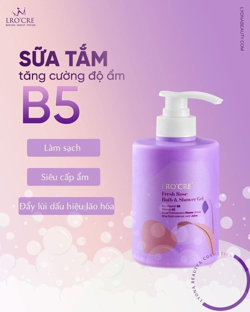 SỮA TẮM B5 CHỐNG LÃO HÓA DA TOÀN THÂN LRO’CRE